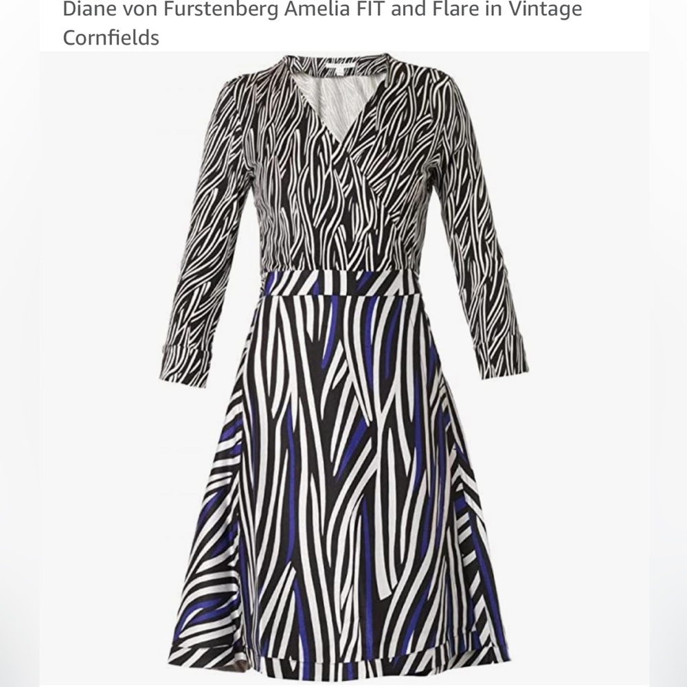 Diane von Furstenberg silk wrap dress never been worn in perfect condition.